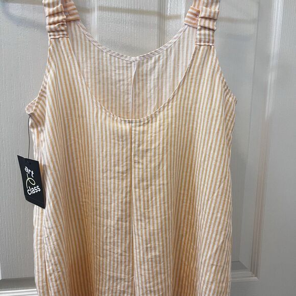 Art Class Orange and White Striped Romper Girls Size Large 10-12 NWT - Picture 11 of 12